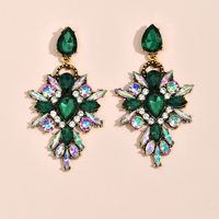 Exaggerated Gem Jewelry Fashion Creative Exquisite Simple Diamond Earrings Wholesale sku image 2