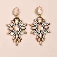 Exaggerated Gem Jewelry Fashion Creative Exquisite Simple Diamond Earrings Wholesale sku image 9