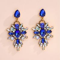 Exaggerated Gem Jewelry Fashion Creative Exquisite Simple Diamond Earrings Wholesale sku image 11