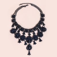 New American Personality Big-name Gem Clavicle Chain Wild Long Necklace sku image 1