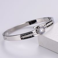 Fashion Geometric Glossy Bracelet Stainless Steel Jewelry sku image 1
