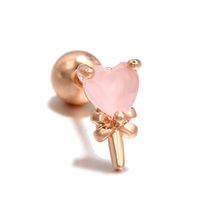 Fashion Ice Cream Candy Series Heart-shape Copper Earrings Wholesale sku image 2