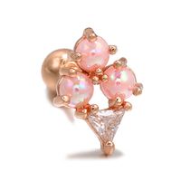 Fashion Ice Cream Candy Series Heart-shape Copper Earrings Wholesale sku image 32