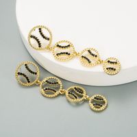 Korean Simple Diamond Earrings main image 5