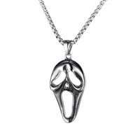 Creative Skull Mask Titanium Steel Men's Necklace main image 1