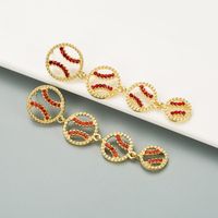 Korean Simple Diamond Earrings sku image 2
