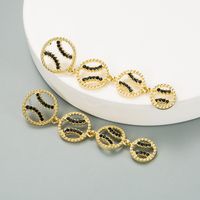 Korean Simple Diamond Earrings sku image 3