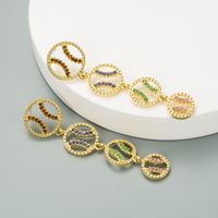 Korean Simple Diamond Earrings sku image 4