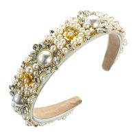 Fashion Pearl Diamond Baroque Headband main image 6