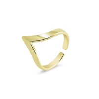 Simple Fashion Geometric Copper Ring main image 6