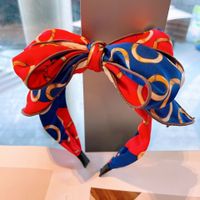 Retro Bow Printing Headband main image 6