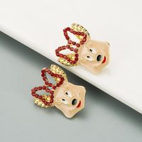 New Cute Animal Exaggerated Earrings sku image 2