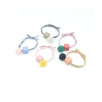 Sweet Square Double Layer Hair Ring main image 3