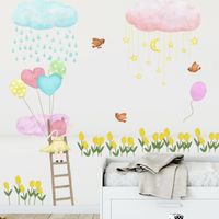 New Creative Hand-painted Cartoon Balloon Wall Stickers main image 4