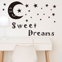 Creative  English Proverbs Star Moon Wall Stickers main image 3