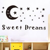 Creative  English Proverbs Star Moon Wall Stickers main image 4