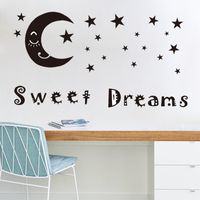 Creative  English Proverbs Star Moon Wall Stickers main image 5