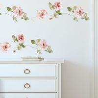 New Simple Vine Flowers Wall Stickers main image 5