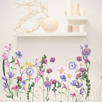 Nouveaux Stickers Muraux De Langue De Fleur De Plante De Mode main image 6
