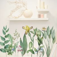 Nouveaux Stickers Muraux De Langue De Fleur De Plante main image 1