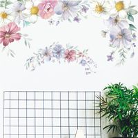 Sticker Mural Fleur Effet Aquarelle Simple main image 1