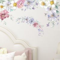 Fashion Simple Watercolor Effect Flower Wall Sticker main image 3