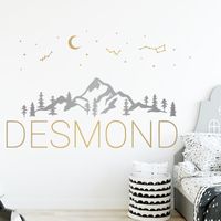 New Simple Constellation Moon Wall Stickers main image 1