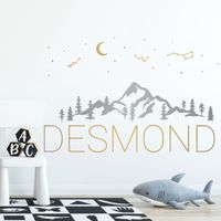 New Simple Constellation Moon Wall Stickers main image 3