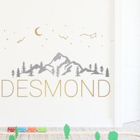 New Simple Constellation Moon Wall Stickers main image 6