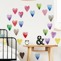 New Creative Watercolor Love Wall Stickers main image 4