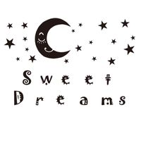 Creative  English Proverbs Star Moon Wall Stickers sku image 1
