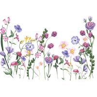 New Fashion Plant Flower Language Wall Stickers sku image 1