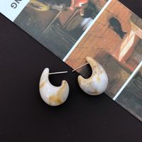 Resin Small Snail Shape Earrings sku image 1