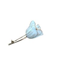 Broche Tulipe Glaçure Blanche main image 6