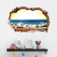 New Simple Hole Landscape Wall Sticker main image 4