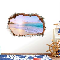 New Simple Hole Landscape Wall Sticker main image 5