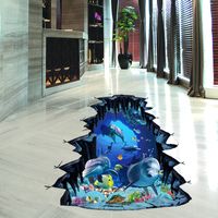 New Submarine Cartoon Dolphin Floor Stickers main image 2