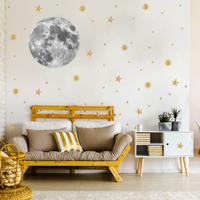 Simple Fashion Moon Gold Star Wall Sticker main image 4