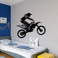 Fashion Simple Motorcycle Racer Wall Stickers main image 5