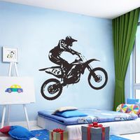 Fashion Simple Motorcycle Racer Wall Stickers main image 6