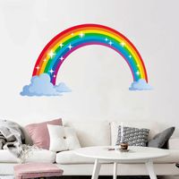 New Cartoon Rainbow Mural Wall Stickers main image 1