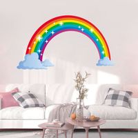 New Cartoon Rainbow Mural Wall Stickers main image 4