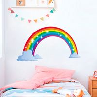 New Cartoon Rainbow Mural Wall Stickers main image 6