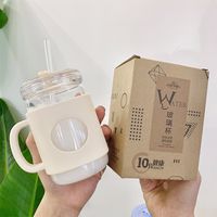 Simple Portable Glass Water Cup main image 4