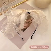 Korea New Wild Lace Black Bow Hairpin sku image 4