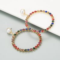 Nouvelles Boucles D'oreilles En Perles En Alliage Exagérées main image 4