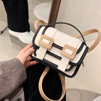 Candy Color Contrast New Fashion Stitching Square Bag main image 5