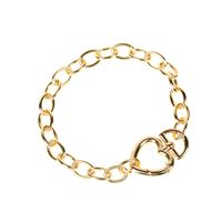 Simple Fashion Love Buckle Lock Bracelet Set sku image 1