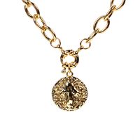New Fashion Diamond Round Pendant Necklace Bracelet Set sku image 8
