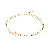 Fashion Diamond Clavicle Chain U-shaped Necklace Bracelet Set main image 6